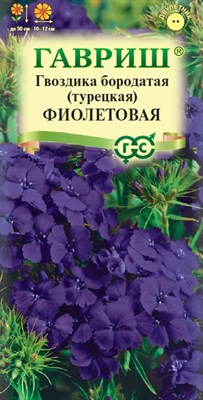 Гвоздика бородатая (турецкая) Фиолетовая (ГАВРИШ) 0,1 гр. 1410129 - фото 5395